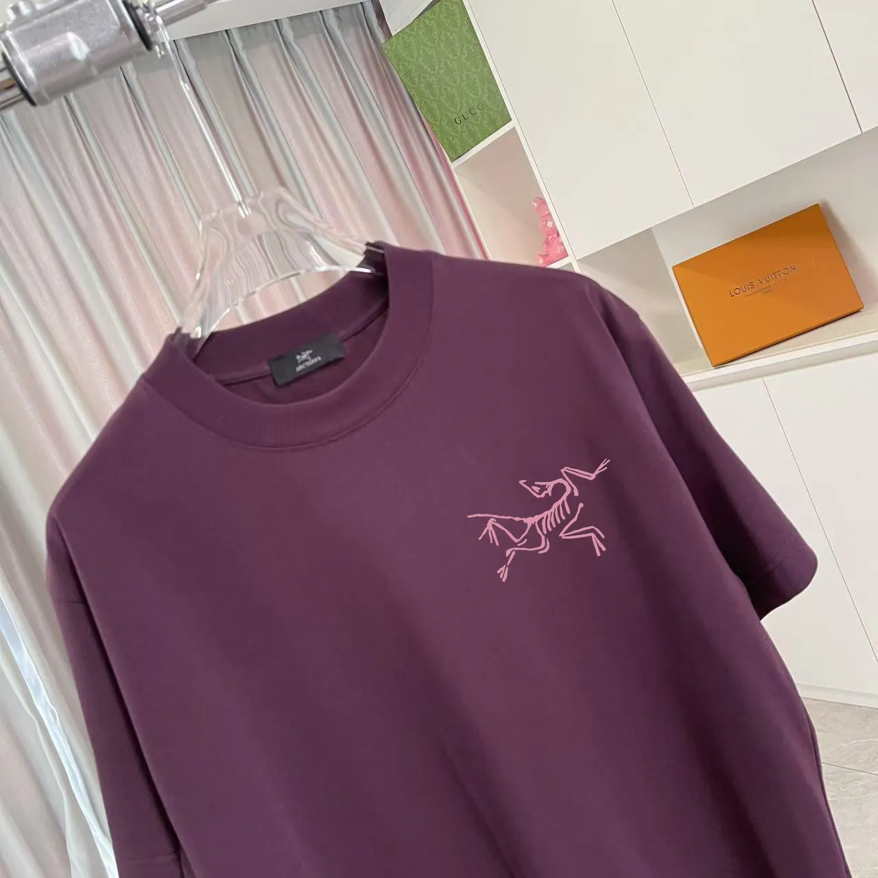 ARC'TERYX* 2025 New Arrival logo t g Same Style Size：S M L XL XXL ：Black White Green Purple